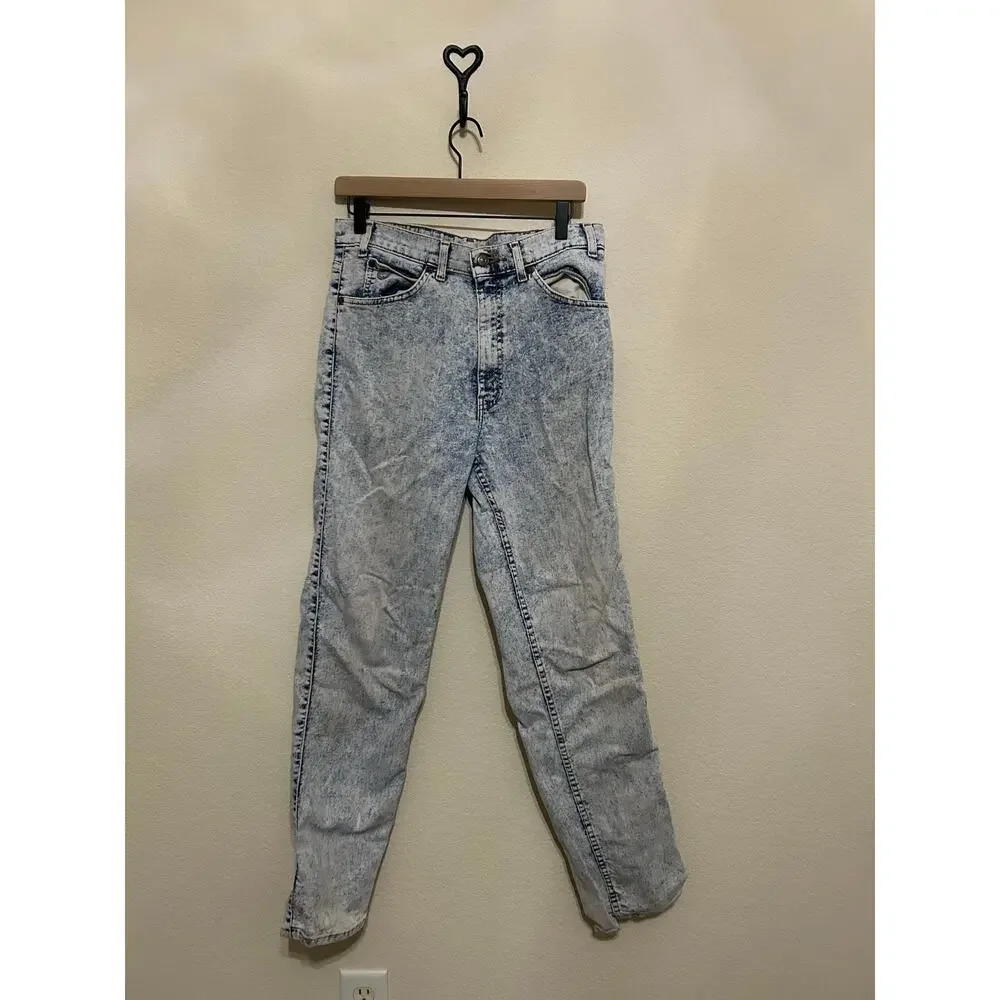 Vintage Levi's Silvertab Acid Washed Jeans Mens Size 32x32 Baggy Made in USA